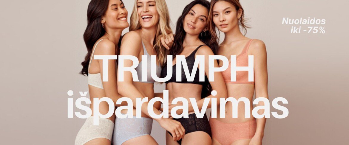 Triumph liemenėlės pigiau