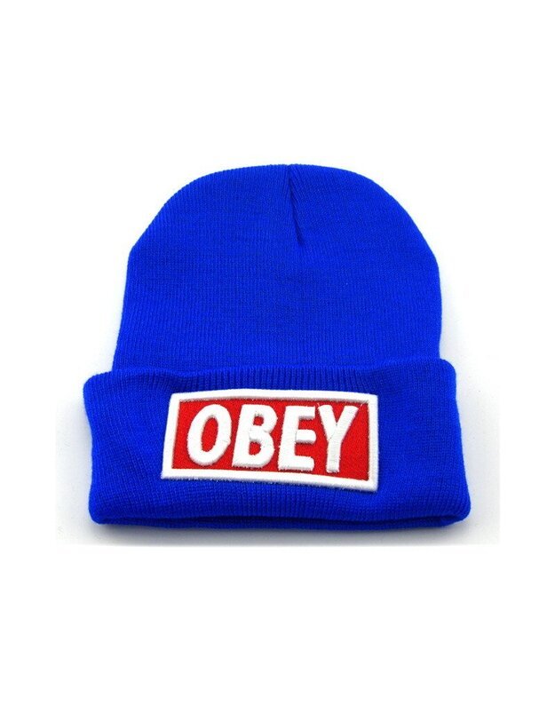 Mėlyna Obey Beanie kepurė
