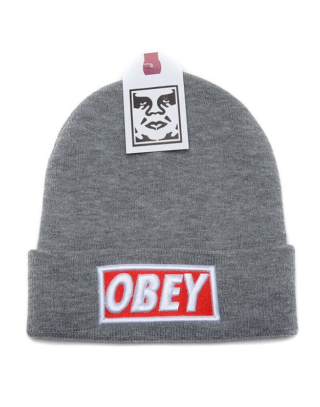 Pilka Obey Beanie kepurė