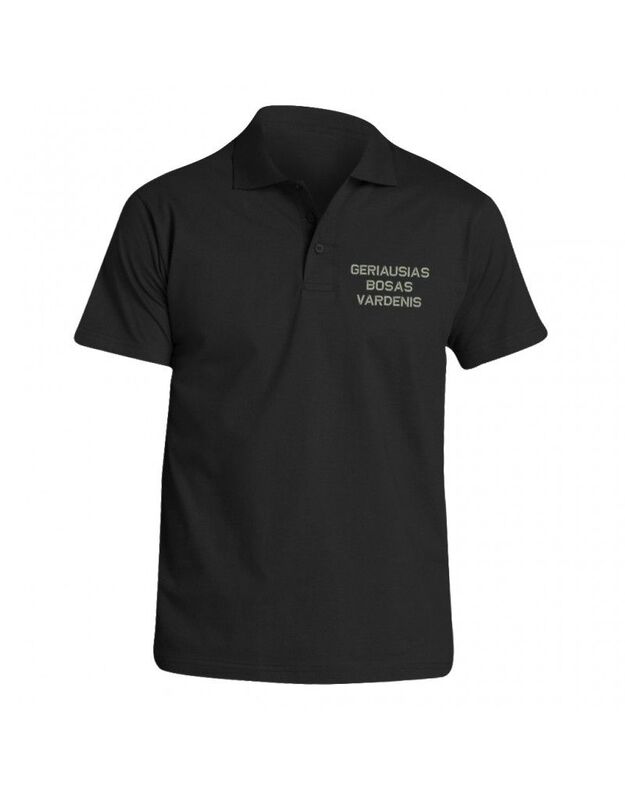 Siuvinėti POLO marškinėliai su Jūsų pasirinktu vardu "Geriausias bosas"