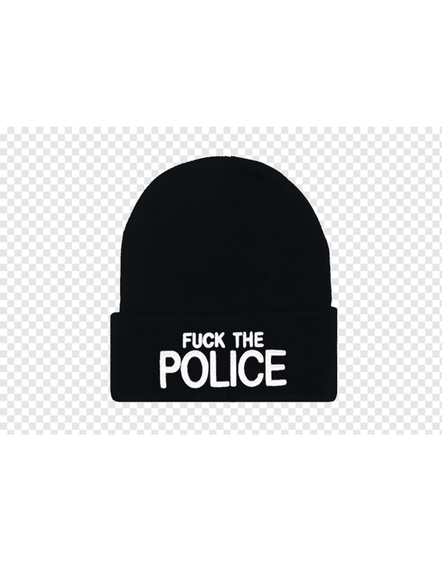 Juoda Fuck the police kepurė