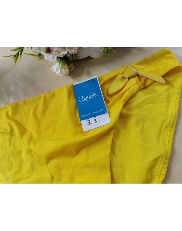 Chantelle 40(L) dydžio geltonos spalvos maudymosi kostiumėlio kelnaitės 6503