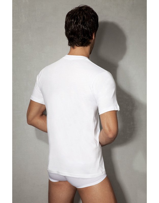  Doreanse Vyriški balti medvilniniai apatiniai marškinėliai 2505
