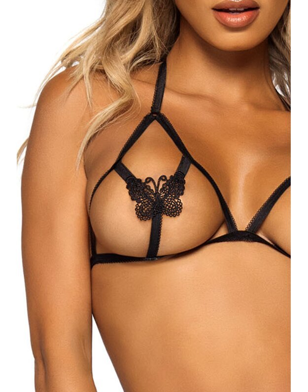Leg Avenue seksuali liemėnėlė su stringais Butterfly