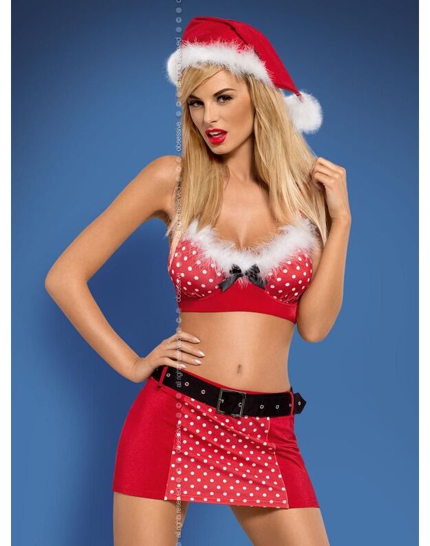 Obsessive seksualus Kalėdinis kostiumas Ms Claus set