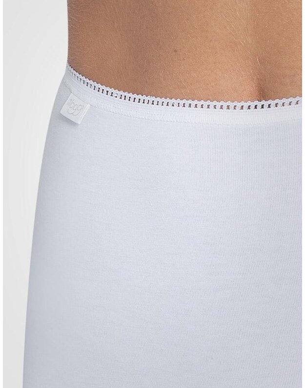 Sloggi 42(XL) dydžio moteriškos baltos spalvos kelnaitės 24/7 Cotton Maxi