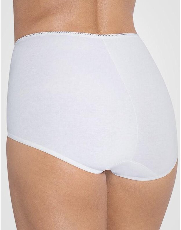 Sloggi 42(XL) dydžio moteriškos baltos spalvos kelnaitės 24/7 Cotton Maxi