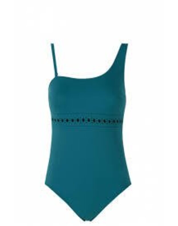 Sloggi S(36) L(40) dydžio vientisas elektrinės spalvos maudymosi kostiumėlis swim Tamarama OP