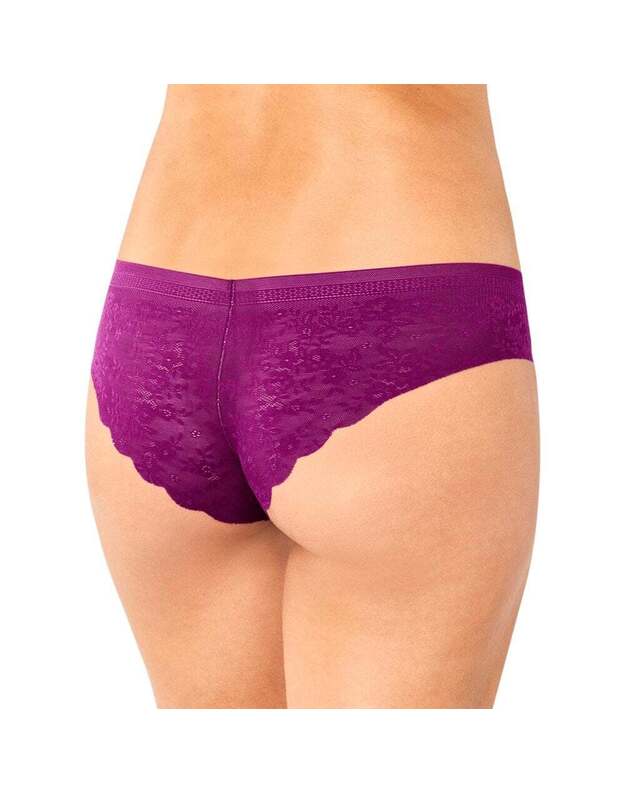 Sloggi XS(34) dydžio violetinės spalvos minkštos gifiūrinės kelnaitės Zero Lace  Hipster