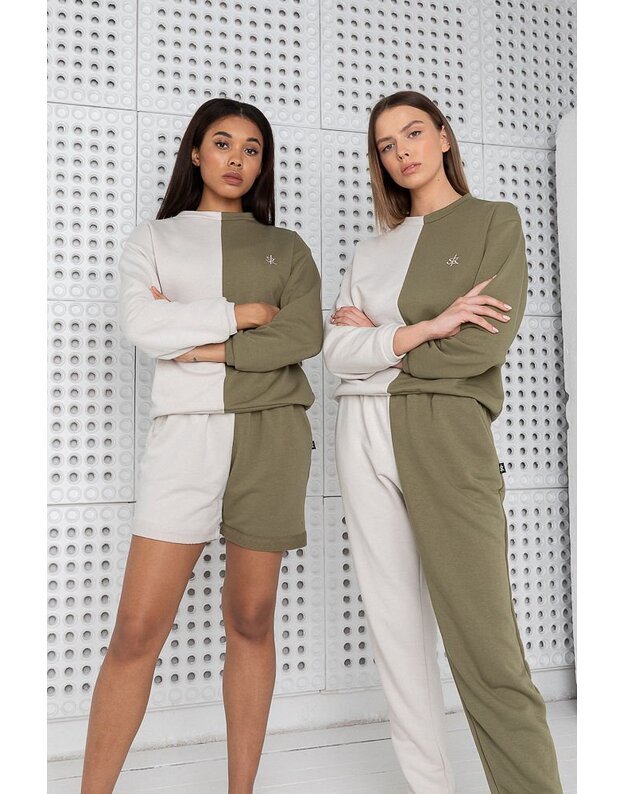 Sofa Killer dvispalvis laisvalaikio kostiumas OLIVE&SAND su šortais 1