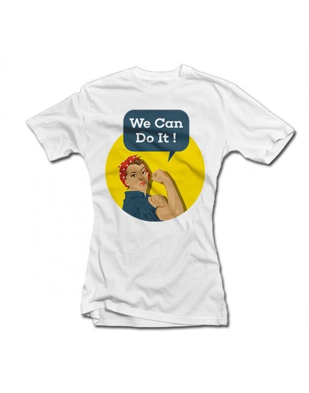Moteriški marškinėliai "We Can Do It"